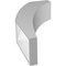 Ekena Millwork 5 1/2-in. W x 14-in. D x 26-in. H Thorton Architectural Grade PVC Knee Brace BRCP055X14X26THR - alternate 5